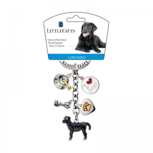 LITTLE GIFTS PORTACHIAVI LABRADOR NERO 